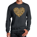 Gray Small Fall Vibes  - Men's Word Art Crewneck Sweatshirt