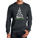 Here Comes Santa Paws - Men's Word Art Crewneck Sweatshirt