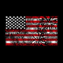  Fireworks American Flag - Mens Word Art Crewneck Sweatshirt