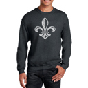  Fleur De Lis - Men's Word Art Crewneck Sweatshirt
