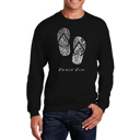  Beach Bum - Men's Word Art Crewneck Sweatshirt