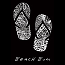  Beach Bum - Men's Word Art Crewneck Sweatshirt