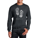  Beach Bum - Men's Word Art Crewneck Sweatshirt