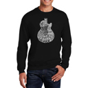  Rock Guitar Head - Mens Word Art Crewneck Sweatshirt