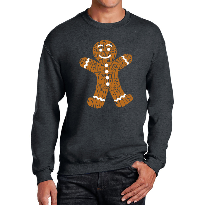 Gingerbread - Men's Word Art Crewneck Sweatshirt