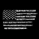  Glory Hallelujah Flag - Mens Word Art Crewneck Sweatshirt