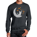 Gray Small Lunar Bats - Men's Word Art Crewneck Sweatshirt