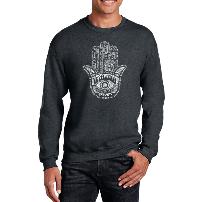 Hamsa - Mens Word Art Crewneck Sweatshirt
