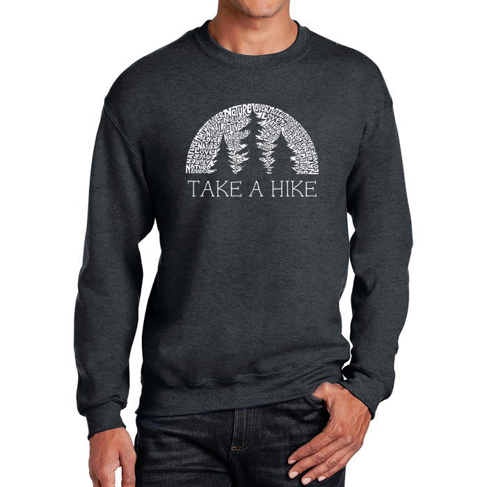 Nature Lover - Mens Word Art Crewneck Sweatshirt