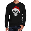  Santa Skull - Men's Word Art Crewneck Sweatshirt