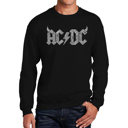  ACDC - Men's Word Art Crewneck Sweatshirt