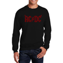 Black XXXXL ACDC - Men's Word Art Crewneck Sweatshirt
