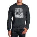 Gray Medium Horse Breeds - Men's Word Art Crewneck Sweatshirt