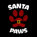  Santa Paws - Men's Word Art Crewneck Sweatshirt