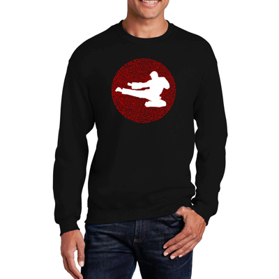 Types of Martial Arts - Men's Word Art Crewneck Sweatshirt