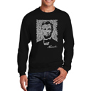  Abraham Lincoln - Gettysburg Address - Mens Word Art Crewneck Sweatshirt