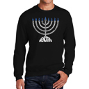  Menorah - Men's Word Art Crewneck Sweatshirt