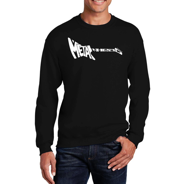 Heavy Metal - Mens Word Art Crewneck Sweatshirt