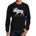  Moose - Men's Word Art Crewneck Sweatshirt