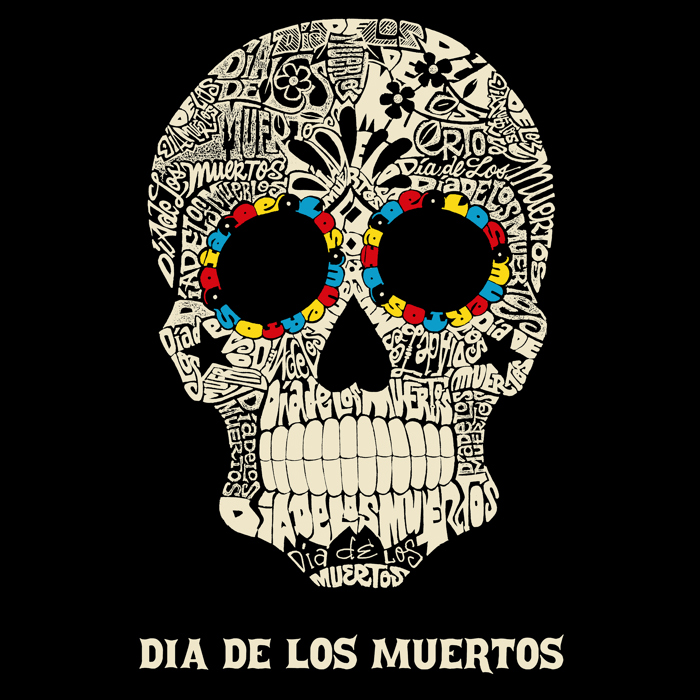 Dia De Los Muertos - Men's Word Art Crewneck Sweatshirt