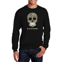 Black Small Dia De Los Muertos - Men's Word Art Crewneck Sweatshirt