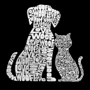  Dogs And Cats - Mens Word Art Crewneck Sweatshirt