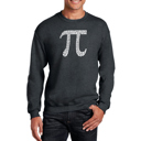  The First 100 Digits Of Pi - Mens Word Art Crewneck Sweatshirt