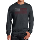 Gray Small Proud To Be An American - Men's Word Art Crewneck Sweatshirt