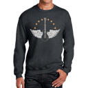 Gray XXXXL Country Female Singers - Men's Word Art Crewneck Sweatshirt
