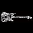  Rock Guitar - Mens Word Art Crewneck Sweatshirt