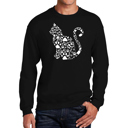 Black Small Cat Claws - Men's Word Art Crewneck Sweatshirt