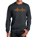 Gray XL San Francisco Bridge - Mens Word Art Crewneck Sweatshirt
