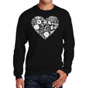 Black XXXL Sea Shells - Men's Word Art Crewneck Sweatshirt