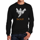  Halloween Ghost - Men's Word Art Crewneck Sweatshirt