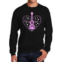 Black XXXXL It's A Love Story - Men's Word Art Crewneck Sweatshirt