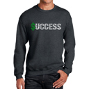 Gray XXL Success - Men's Word Art Crewneck Sweatshirt