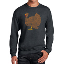  Thanksgiving - Men's Word Art Crewneck Sweatshirt