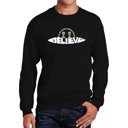 Black XXXXL Believe UFO - Men's Word Art Crewneck Sweatshirt