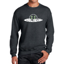 Gray XXXL Believe UFO - Men's Word Art Crewneck Sweatshirt