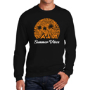  Summer Vibes - Men's Word Art Crewneck Sweatshirt