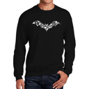  Bat Pics - Men's Word Art Crewneck Sweatshirt