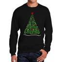 Black Medium We Wish You A Merry Christmas - Men's Word Art Crewneck Sweatshirt