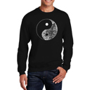  Yin Yang - Mens Word Art Crewneck Sweatshirt