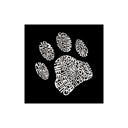  Women's Word Art V-Neck T-Shirt - Dog Paw