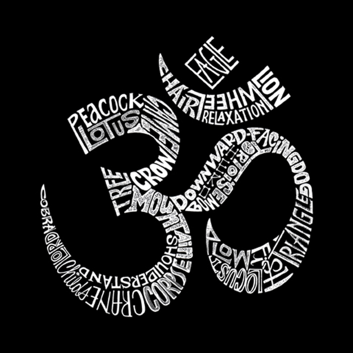 Women's Word Art V-Neck T-Shirt - Poses OM