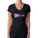 Black Medium Shake it Off - Women's Word Art V-Neck T-Shirt