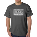Gray XXL Mens Word Art T-shirt - The 80's
