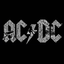 Mens Word Art T-shirt - ACDC
