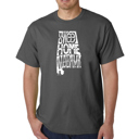 Gray Large Mens Word Art T-shirt - Sweet Home Alabama
