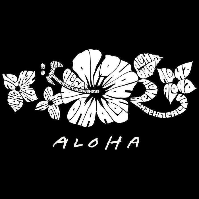 Mens Word Art T-shirt - ALOHA
